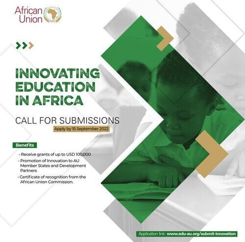 Innovating Education In Africa 100000 in funding (call for submissions)