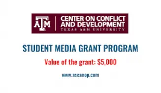 ConDev’s Student Media Grant Program 2022 (up to $5,000. Award)