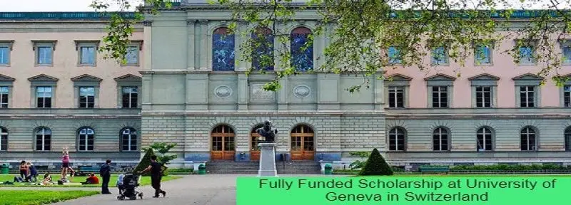 University of Geneva Excellence Masters Fellowships for Africans