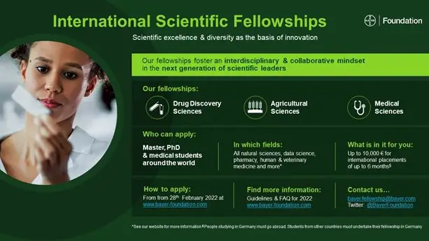 Fellowships for Africans, Scholarships