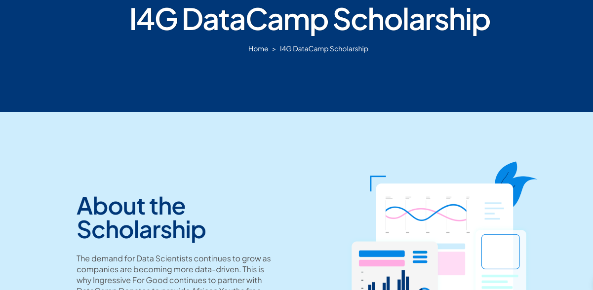 Scholarships for 2023 Ingressive for Good (14G) DataCamp