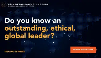 The 2023 Tällberg-SNF-Eliasson Global Leadership Award for up-and-coming world leaders