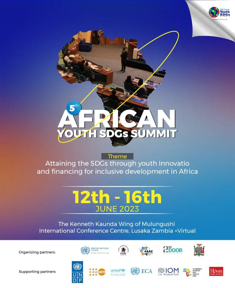 The Opportunity- 5th African Youth SDGs Summit, Lusaka Zambia