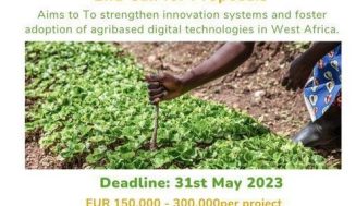 Request for Proposals: Advancing West African agri-based digital innovation (AGriDI) to promote inclusive green growth (Euro 300k)