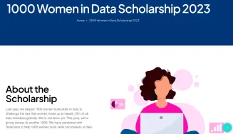 1000 Scholarships for African Women in Data, Ingressive for Good, 2023