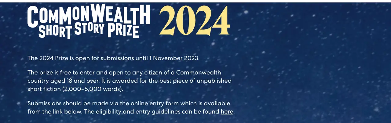 Commonwealth Short Story Prize Writing Contest for Unpublished short stories (£15 000 Cash Prize), Funding opportunities, AfricanOpportunities, YOUR OPPORTUNITIES AFRICA