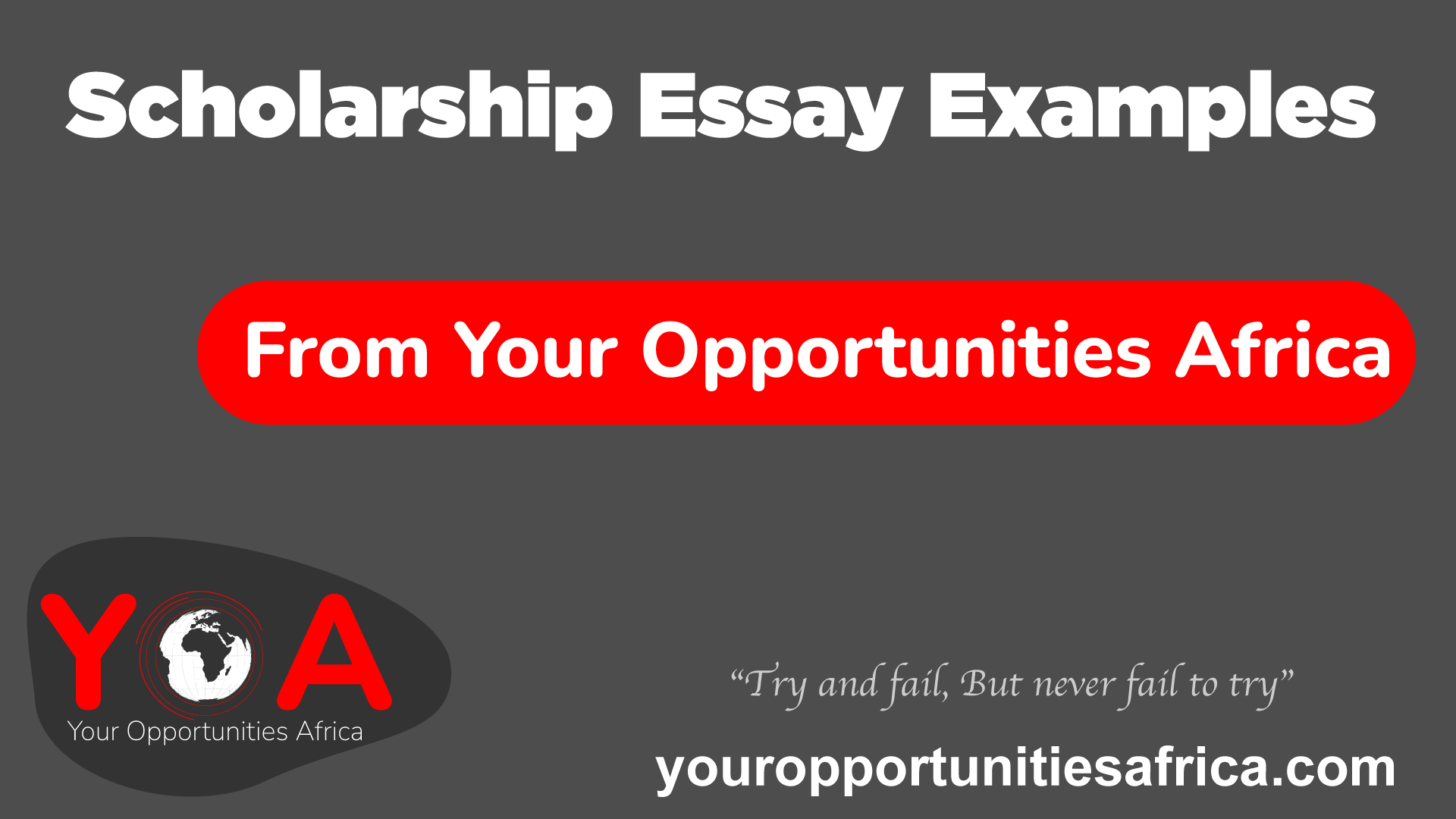 Scholarship Essay Examples