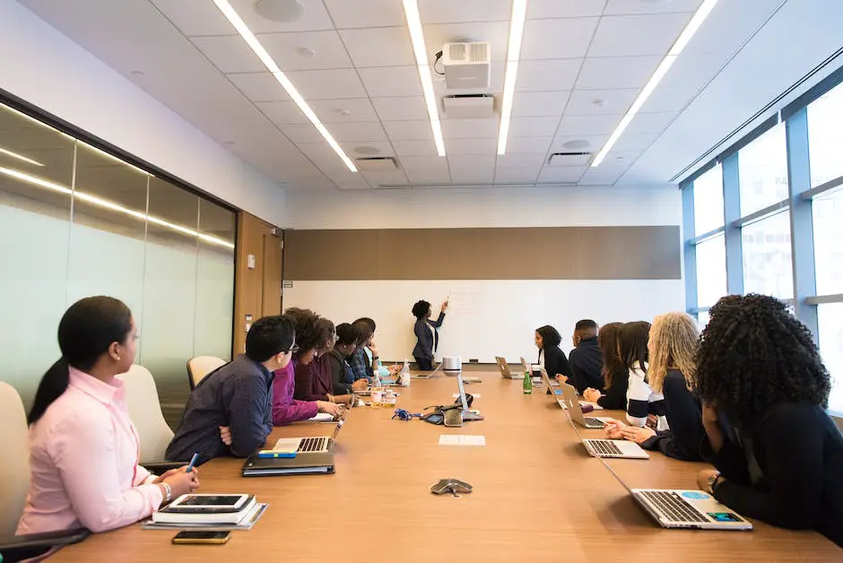 A diverse group of professionals collaborating in a modern workplace.