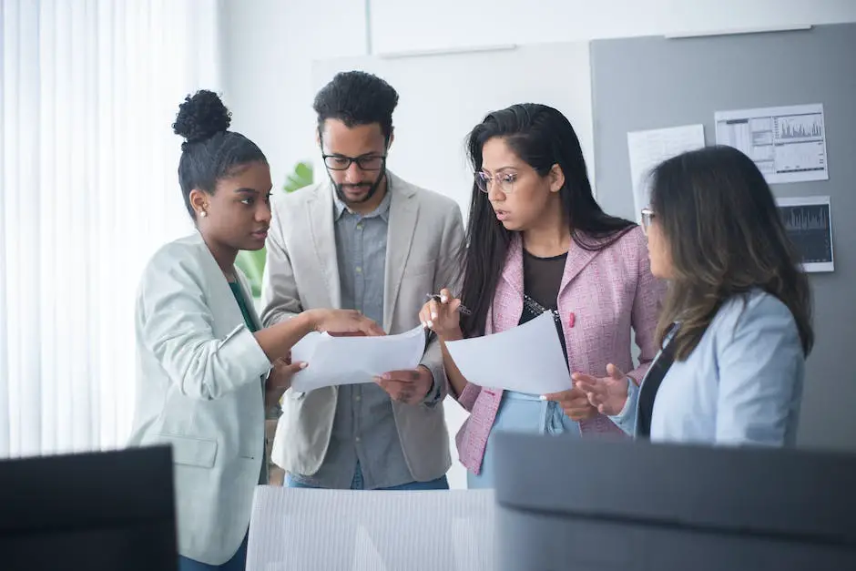 A diverse group of healthcare professionals working together in a collaborative and supportive environment.